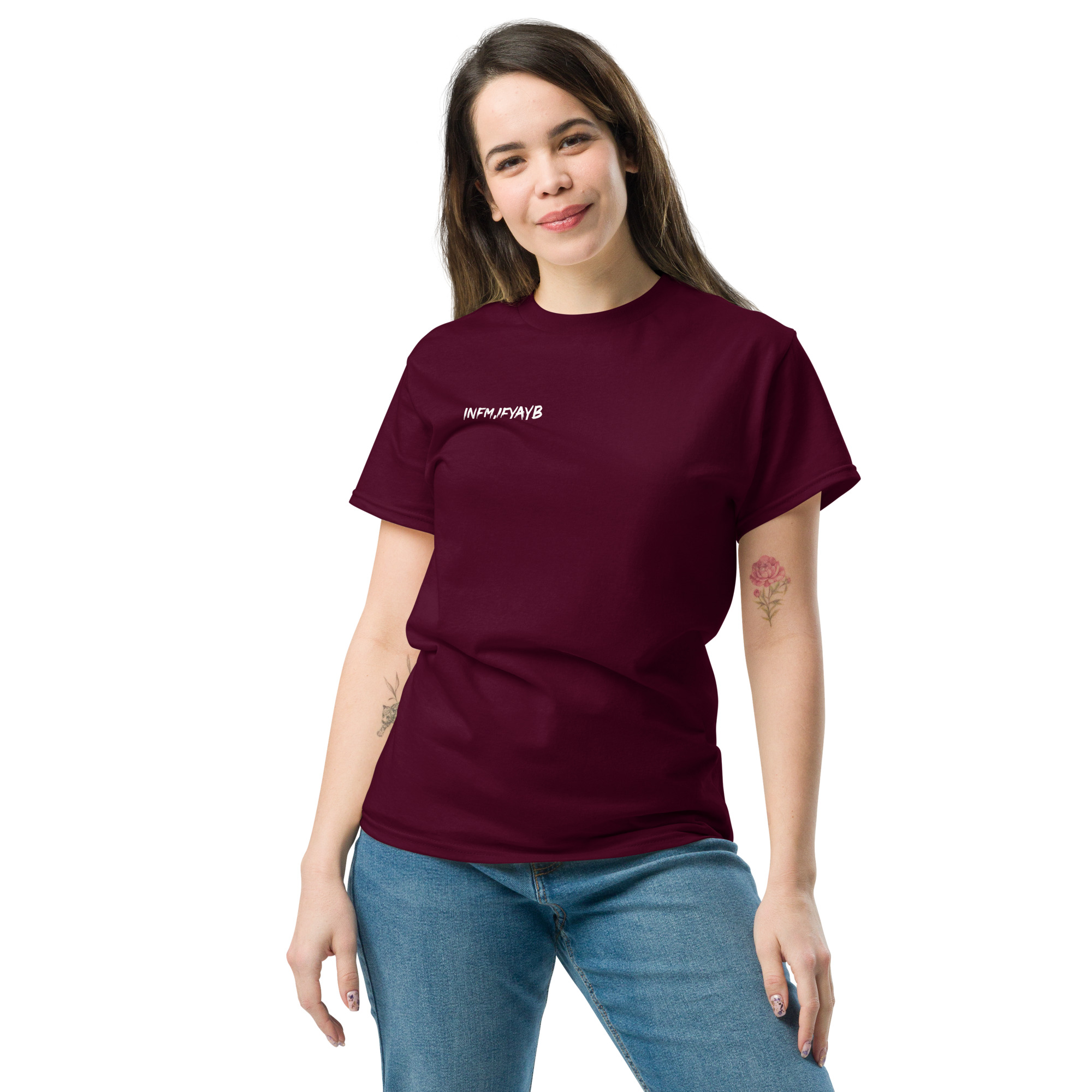 unisex-classic-tee-maroon-front-67787ccfdf273.jpg